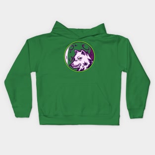 PURPLE WOLF Kids Hoodie